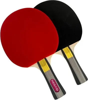 Produktbild von Pegasi Tischtennisschläger 4 Sterne - Table Tennis Racket - Tischtennisschlaeger - Table Tennis Bat - Hobbygebrauch - Advanced - Rot