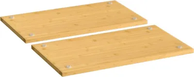 Zdjęcie produktu dla Płyty ochronne na kuchenkę, 2 szt., 50x28x1,5 cm, bambus