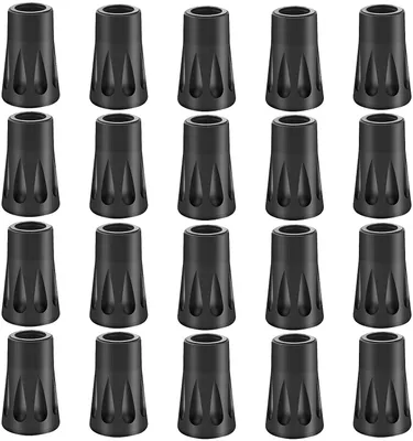 Produktbild von 20stk Gummipuffer Set Wanderstöcke Gummi Puffer Nordic Walking Pads Asphaltpads Rubber Tip Ersatzteller für Trekkingstöcke Asphalt Kies Gebirge Wandern