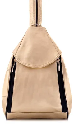 Produktbild von Gold Damen Lederrucksack aus Naturleder, Cityrucksack, elegant, Freizeitrucksack, Alltagsrucksack – Belveder Rene15