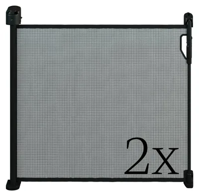 Image de Barrière de sécurité extensible pour escaliers et portes, avec fermeture automatique, jusqu'à 120 cm