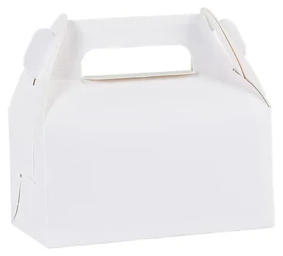 Geschenkboxen 25 Stück, 16,2x9x8,2 cm, weiß, Kraftpapier, mit Deckel