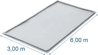 Produktbild von Vorzeltboden mit aufblasbarem Rand 3 x 6 Meter Überschwemmungsschutz 2025
