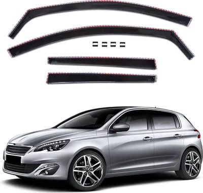 Obrázok produktu pre J&J Automotive | SCOUTT Okenné deflektory pre Peugeot 308 5D 2013-2021 4ks