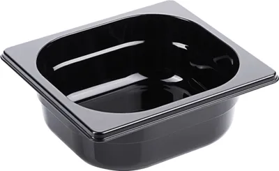 Produktbild von Gastronormbehälter, GN-Behälter, 1/6, 65-150 mm Tiefe wählbar, schwarz : GN 1/6, 65 mm Variante: GN 1/6, 65 mm