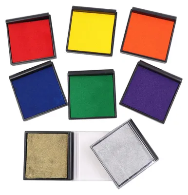 Produktbild von EDUPLAY 370089 Ministempelkissen 8 x 8 x 1,5 cm, gelb