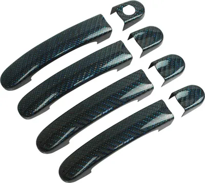 Produktbild von Türgriff Blende Türgriffkappen für VW Caddy 2003-2015 4Tür Kohlefaser Blau 8x