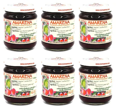 Produktbild von Agritur - Amarena Fruchtaufstrich ohne Zuckerzusatz - nur Fruchtzucker - 6 x 210 g