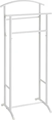 Produktbild von Herrendiener >55303< in weiß, Stahlrohr - 48x107x36cm (BxHxT)