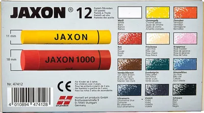 Immagine prodotto di HONSELL G47412 Pastelli a olio JAXON Confezione da 12 pezzi in cartone
