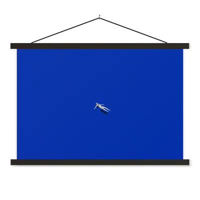 Produktbild von MuchoWow® Textilposter Vintage - Blau - Frau 150x100 cm mit schwarzem Rahmen - Schlafzimmer