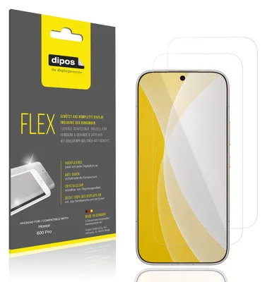 Immagine prodotto di 2x Pellicola protettiva per Honor 600 Pro, rivestimento al 100%, Protezione dipos Flex