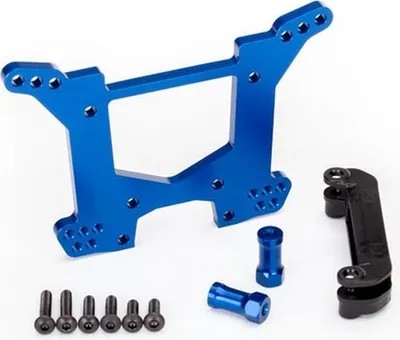 Produktbild von Traxxas TRX6738X Alu Dämpferbrücke hi blau eloxiert