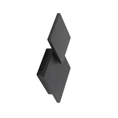 Produktbild von Lucande LED-Wandleuchte Elrik, schwarz, 27 cm hoch, Metall