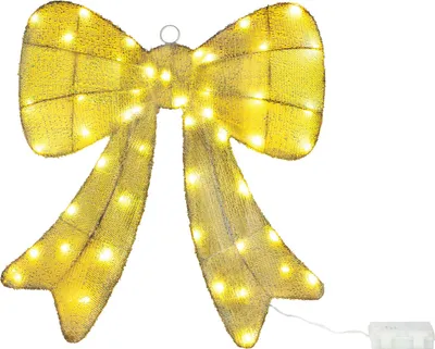Zdjęcie produktu dla Dekoracja MagicHome Boże Narodzenie, kokarda, 50xLED ciepła biel, IP44, 45x4x45 cm