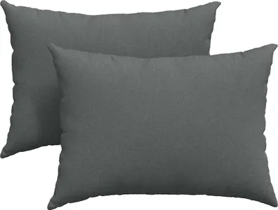 Immagine prodotto di vidaXL Cuscino per divano 2 pezzi grigio scuro 70 x 50 cm in tessuto