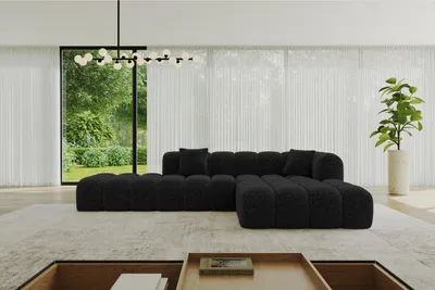 Produktbild von ALTDECOR Ecksofa in L-Form OLEA-L2 - 289x176x71 cm Dunkelgrau - Corner Sofa Bett Eckcouch Couch Wohnlandschaft Cauchsofa
