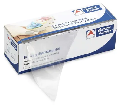 Produktbild von thermohauser Einweg-Spritzbeutel (Kunststoff PE) Smoothy, transparent, 100 Stück