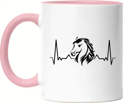 Produktbild von Pferd Tasse Rosa Pferdehufe Pferdeliebhaber Pferde Pferdeflüsterer Reiten Pony Hobbie Liebe Freiheit Lebendig