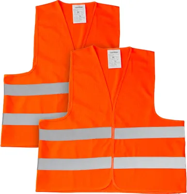 Produktbild von LEINA-WERKE unisex Warnwesten orange Einheitsgröße