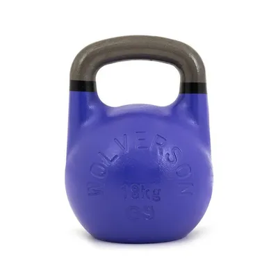 Produktbild von Wolverson Fitness GSU Kettlebell 18kg Lila + Black Rings