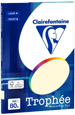 Image de Papier Clairefontaine PPP DIN A4 ivoire 80 g, 100 feuilles