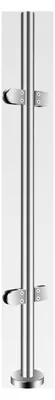 Produktbild von 110 cm Edelstahl Geländerpfosten Mittelpfosten/Fußpfosten für Glasbalkon Endpfosten/Balustraden Mittelpfosten