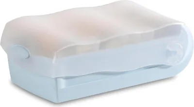 Produktbild von HAN Lernkartei CROCO A7 quer pastellblau-transluzent