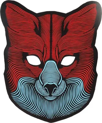 Immagine prodotto di Atosa Fox Led Mask Rosso Rosso Taglia Unica
