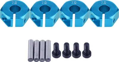Produktbild von 12mm Universal Wheel Hex Hub Adapter für HSP Sakura 1/10 RC -Auto (7 mm, blau)