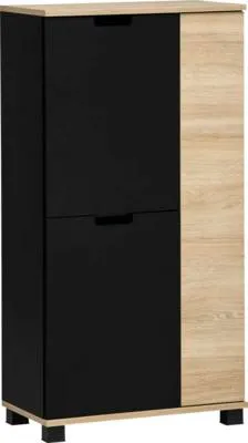 Obrázok produktu pre Skriňa Highboard Möbelpartner Emmik dub čierna 59,8 x 116,9 x 32,6 cm