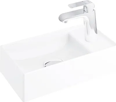 Obrázok produktu pre Malé umývadlo RAVAK Veda sanitárna keramika biela 400 x 220 XJX01240000