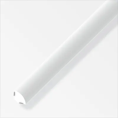 Produktbild von alfer Viertelkreis-Eckleiste 2.5 m, 14 mm PVC (Kunststoff) glatt weiss