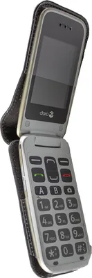 Zdjęcie produktu dla Ledertasche mit Gürtelclip für Doro 2424, schwarz