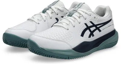 Produktbild von ASICS GEL RESOLUTION X GS CLAY Unisex Tennisschuhe, Weiß/Mitternacht, Gr. 36