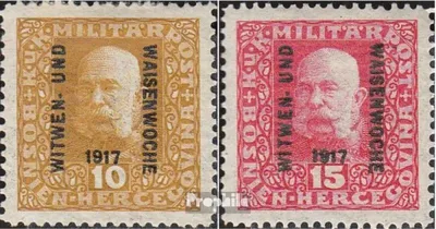 Produktbild von Briefmarken Österr.-Bosnien-Herzeg. 1917 Mi 119-120 (kompl.Ausg.) gestempelt Waisenwoche