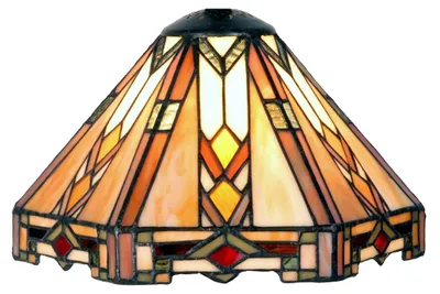 Productafbeelding van Clayre & Eef Lampenkap Tiffany, Ø 25x25 cm, beige glas
