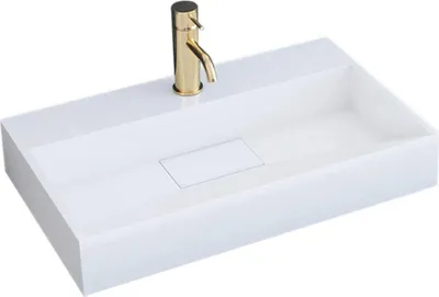 Produktbild von Rea Waschbecken Konglomerat Goya 60 Rectangle White