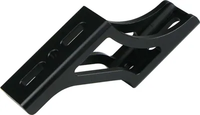 Imagen del producto de Bloque delantero para bicicletas plegables Brompton Cline. Adaptador de aluminio tipo "hocico de cerdo" para mejorar la estabilidad. Tija de sillín con altura ajustable y soporte para bolsa extensible
