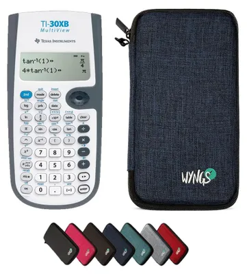 Produktbild von TI-30XB MultiView inkl. WYNGS Schutztasche Blau - Wissenschaftlicher Taschenrechner - Basic Set