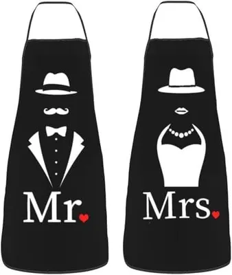 Produktbild von Küchenschürzen für Paare, Lustige Geschenke für Hochzeiten, Verlobungen und Feiertage