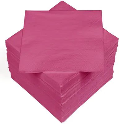 Produktbild von Servietten 33x33cm pink 3-lagig 5er-Pack HEKU saugfähig für Gastronomie