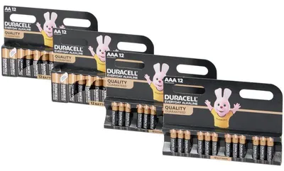 Produktbild von Duracell Everyday Alkaline Batterien, 48 Stück, 24 AA und 24 AAA