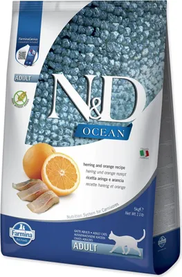 Obrázek produktu pro Krmivo N&D Cat Ocean Herring & Orange 5kg