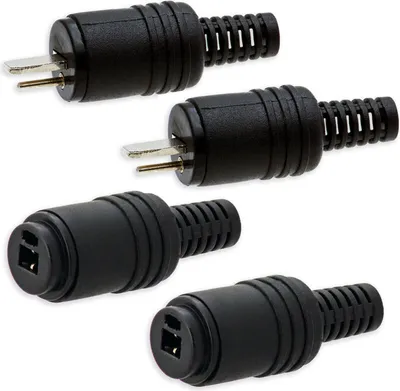 Produktbild von Lautsprecher Set Din 2-pol. Boxenstecker 2X LS-Stecker 2X LS-Buchsen Audio Adapter Schraubbar
