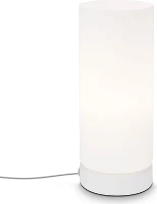 Produktbild von Tischleuchte Tischlampe Kabelschalter 1xE14 40W weiß Glas-Metall Briloner