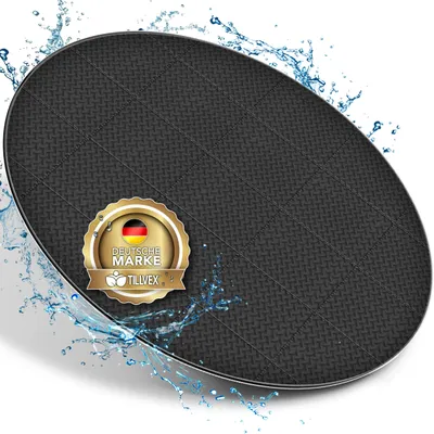 Produktbild von tillvex® Whirlpool Unterlage rund 240cm Schwarz | Bodenmatte Poolunterlage Matte für Outdoor Whirlpools | Thermo Bodenschutzmatte Pool Untergrund | Bodenschutz Bodenplatte schützt & isoliert, KI-generiertes Bild