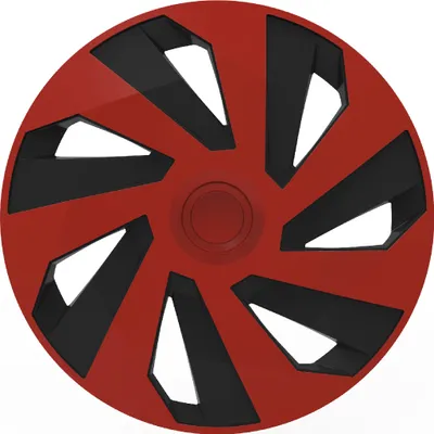 Produktbild von Z480848 Radkappen Radzierblenden SATZ (4Stück) 14 Zoll Vector rot-schwarz