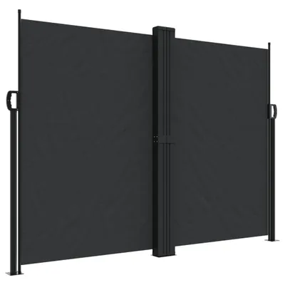 Image de vidaXL Store latéral extensible noir 180x1200 cm
