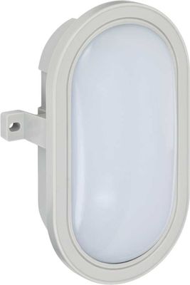 LED-Ovalleuchte L DN 5402 IP44 grau 10W 800lm Energieeffizienzklasse A+
